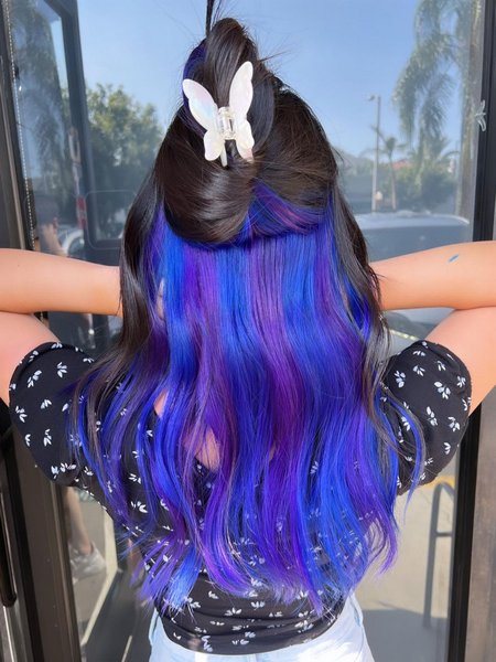 Purple And Blue Hair