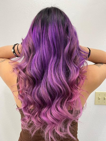 Purple Ombre Hair