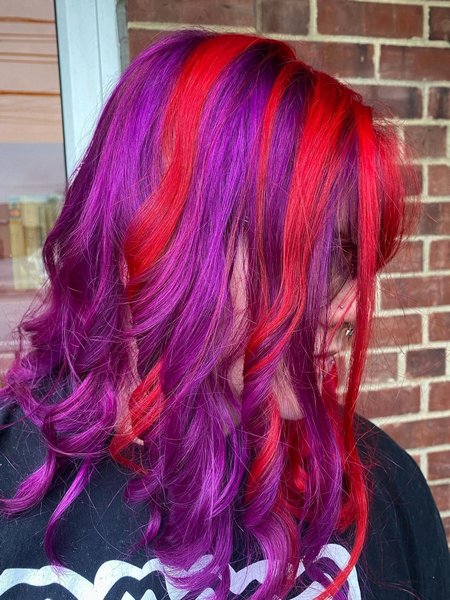 Red And Purple Hair