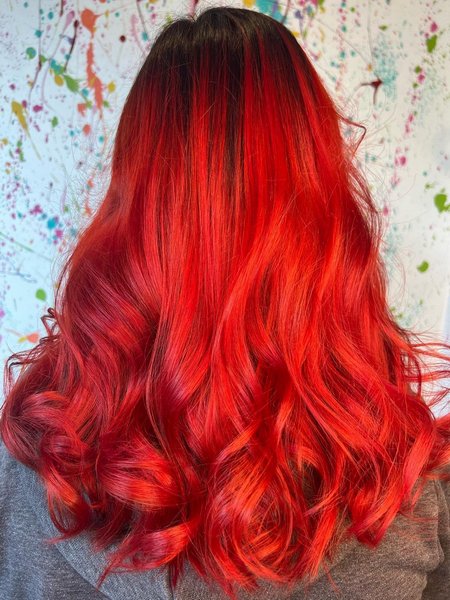 Red Ombre Hair