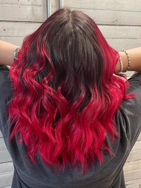 Red Ombre Hair