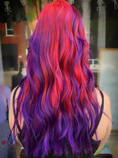 Red Purple Hair
