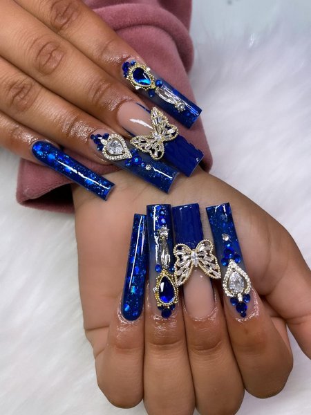 Royal Blue Nails