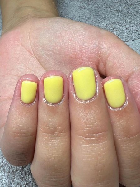 Short Yellow Nails