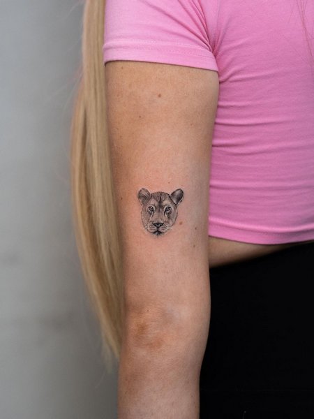 Small Lioness Tattoo