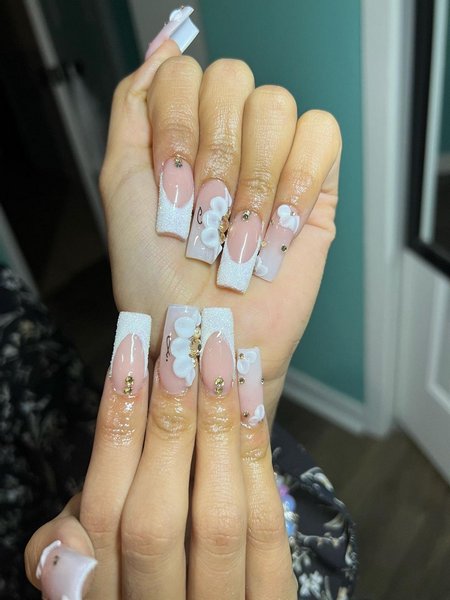 Trendy White Nails