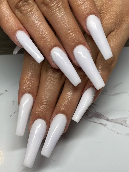 White Coffin Nails