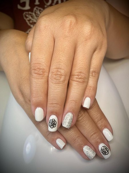 White Gel Nails