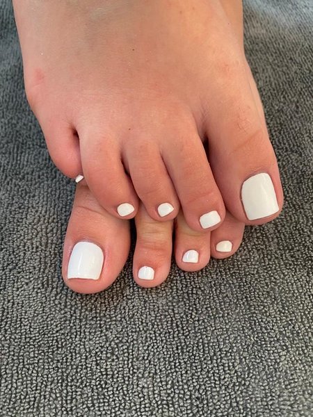 White Toe Nails