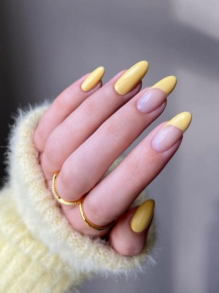 Yellow Gel Nails