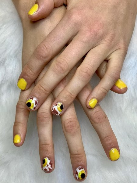 Yellow Tip Nails